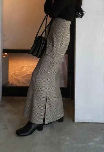 nairo 머메이드 스커트 BROWN