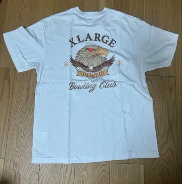 XLARGE T셔츠 백 프린트 화이트 이글