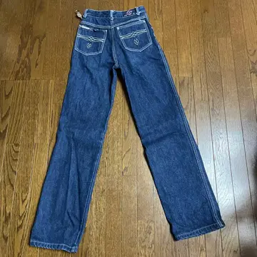 dipper 다크 블루 스트레이트 청바지 빈티지