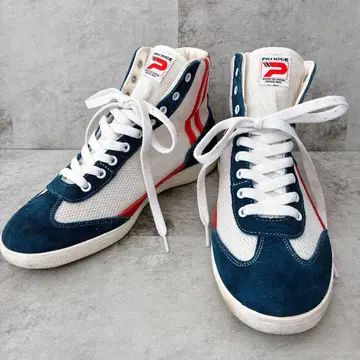 레어 PATRICK 스니커즈 네이비 화이트 일본제 25cm