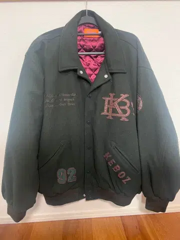 Keboz 바시티 자켓 카키