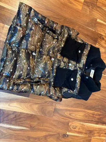 Montley 다운 베스트 카모플라쥬