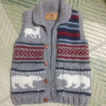 캐내디언 스웨터 캐나다제 코위찬 니트