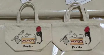 수박 펭귄 마이크로 미니 토트 숏케이크와 딸기 2개 세트