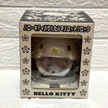 레어 산리오 헬로키티 접이식 마스코트 시계 인테리어