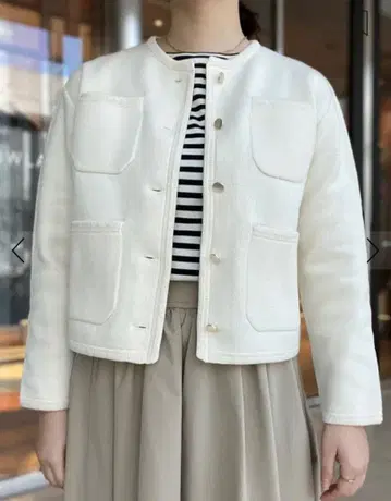 투모로우랜드 ballsey 노카라 자켓