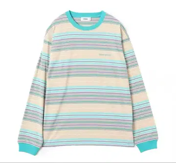 atmos 멀티 컬러 보더 LS 티셔츠