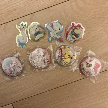 포켓몬 크리스마스 캔뱃지 스티커 묶음 판매 홀리데이