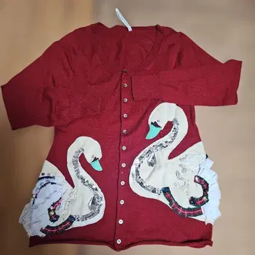 sunaokuwahara 빨간색 긴팔 가디건