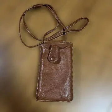 zucchero 브라운 가죽 숄더백