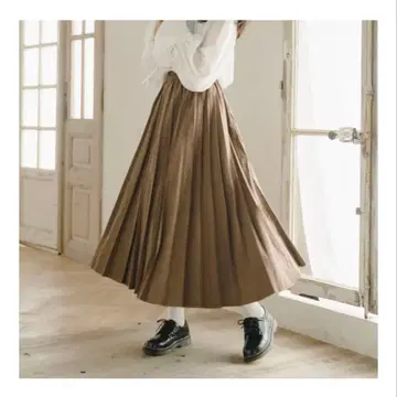 amr. 라떼 컬러 롱 스커트 [ 아뮤레 ]