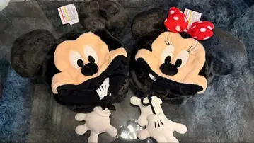 미키 미니 귀달이 플리스 캡