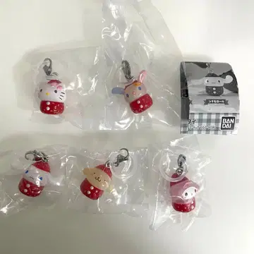 산리오 캐릭터즈 딸기 메지루시 액세서리 딸기 세미 컴플리트