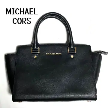 MICHAEL CORS 마이클코어스 블랙 핸드백