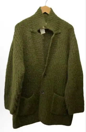 M TO R 가디건 (두꺼운 원단) / 남성용 프리 사이즈 카키