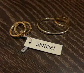 SNIDEL 반지 세트 핑거링 더블 링 반지 스나이델