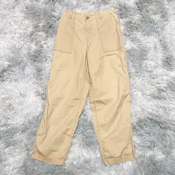 잇츠 인터내셔널 S 팬츠 무지 베이지 캐주얼 면 일본제