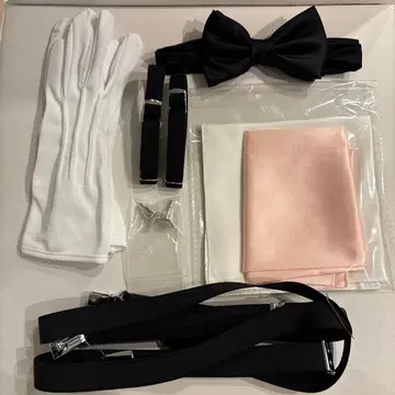 신랑 잡화 6세트 (손수건은 화이트, 핑크 2개)