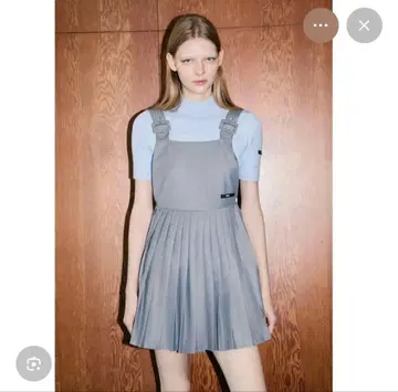 epine 점퍼 스커트 플리츠 스커트