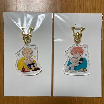 카와니사자나미 복권 메이트 아크릴 키링 2개 세트 C상