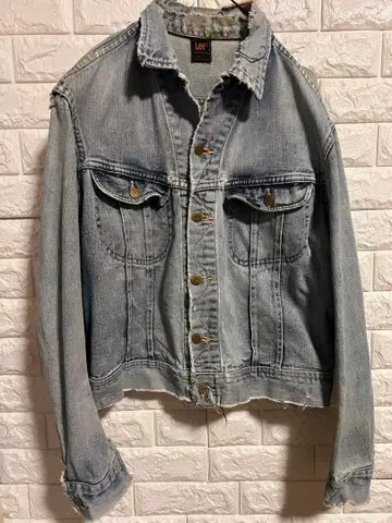 Lee 데미지 데님 자켓 라이트 블루