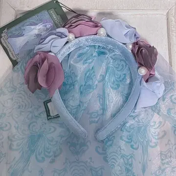 디즈니랜드 호손티드 맨션 신부 머리띠