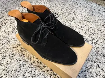 로저스 팬싸 블랙 스웨이드 레이스업 슈즈 7.5