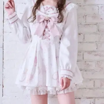 리즈리사 주얼리 패턴 셋업 화이트