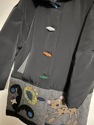 알베로베로 패치워크가 귀여운 코트