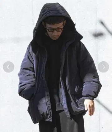 와이드 dad 와이드 다운 파카 다운 파카 네이비