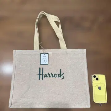 영국 구매 해롯 린넨 백