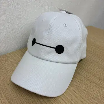 베이맥스 화이트 캡 모자 택 포함 새상품 디즈니
