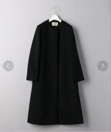 UNITED ARROWS UBCS 노카라 벨라인 코트 블랙