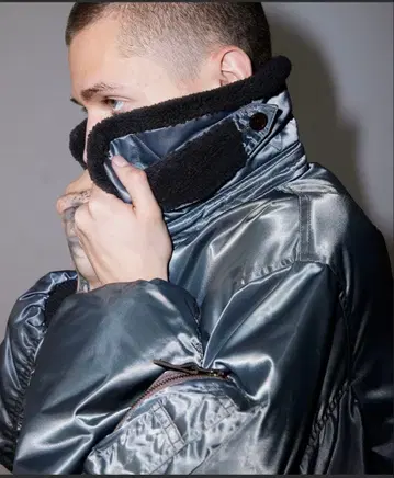 beams 와이드 숏 핏 B-15 빔즈 블루종 자켓 ma-1