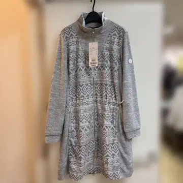 새상품 adabat 아다바트 집업 기하학 패턴 긴팔 튜닉