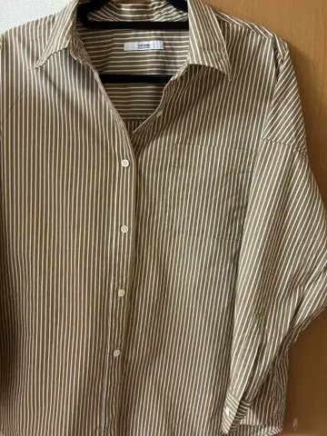 relume 컴팩트 코튼 스트라이프 빅 셔츠