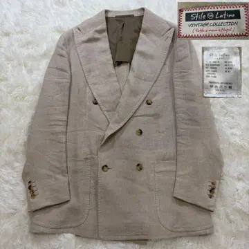스틸레 라티노 헤링본 더블 테일러드 자켓 이탈리아제 50