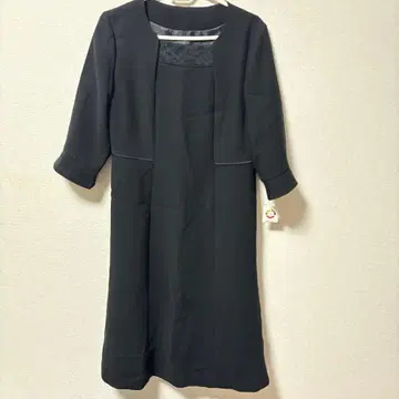 블랙 원피스 정장 7부 소매 예복 상복