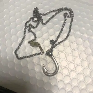 실버 목걸이 낚시 바늘