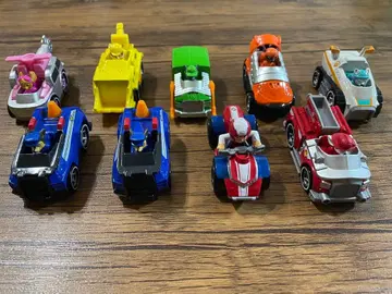 퍼피 구조대 다이캐스트 차량 총 9개
