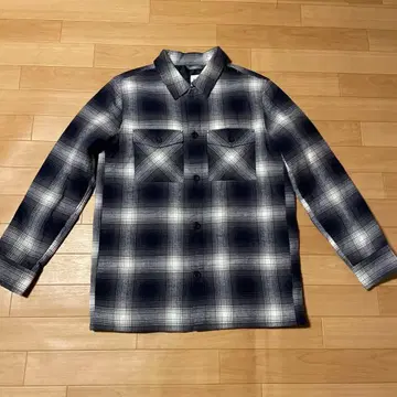 GAP 갭 옴브레 퀼팅 체크 셔츠 플란넬 셔츠