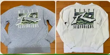 RUSTY 맨투맨 2개 set 그레이 & 화이트