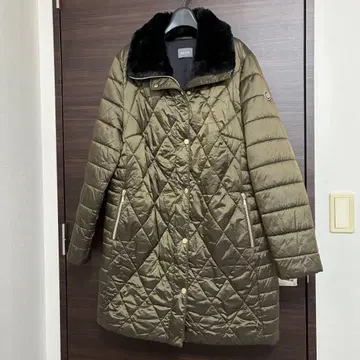 레리안 BASLER 카키 퀼팅 롱 코트 13+ 경량