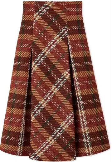 [미사용 새상품] SNIDEL(스나이델) 로빙 체크 롱 스커트