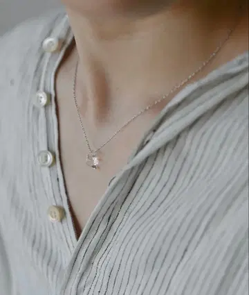 HARIO 유리 목걸이 투명 심플 [ 정가 6700 ]