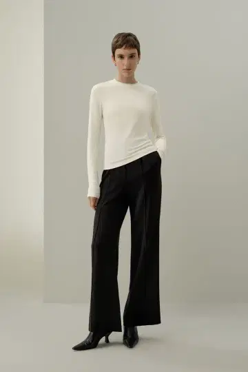 lilysilk 실크 브리즈 저지 롱 슬리브 티셔츠 상의