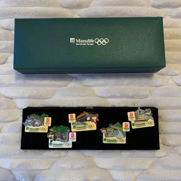 베이징 올림픽 마뉴라이프 생명 핀 배지 5개 초레어 판매