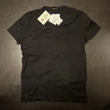 새상품 LA PERLA 블랙 V넥 T셔츠 M