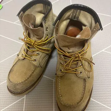 Red Wing 레드윙 베이지 스웨이드 하이컷 부츠