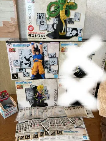 제일복권 드래곤볼 40주년 피규어 세트 손오공 손오반 쉘론